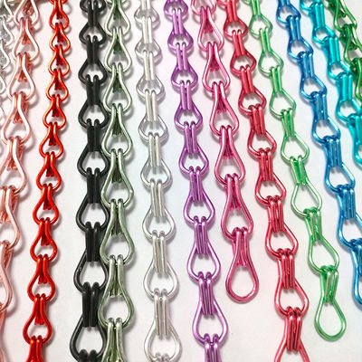Aluminium Hook Chain Home Decoration Pest Control Custom Hotel Partition Aluminium Hook Bead Curtain Producenten Groothandel