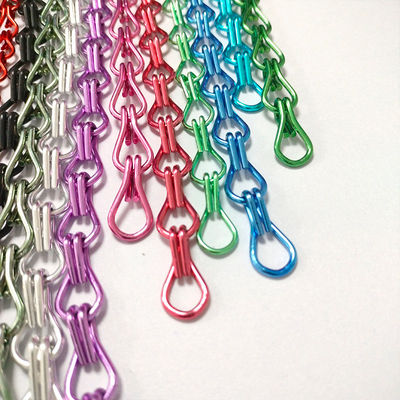 Hoogwaardige Aluminium Hook Chain Custom Aluminium Hook Curtain Insect Fly Screen Curtain