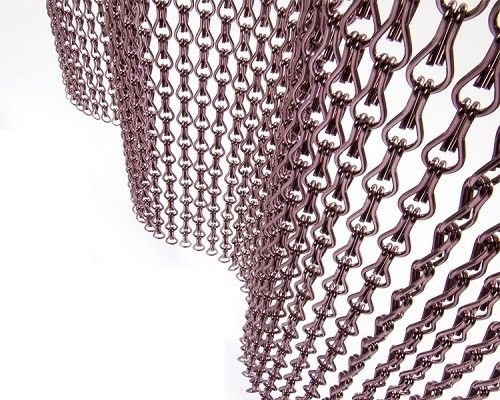 Aanpasbare aluminium keten vliegscherm Draaddiameter 2 mm Standaard Grootte 12 mm * 24 mm
