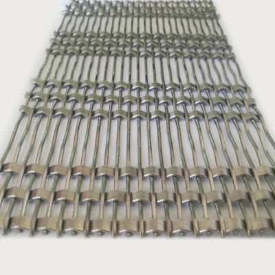 0.8mm 2.0mm Draaddiameter Roestvrij staal Architectonisch gaas Gemakkelijk te installeren