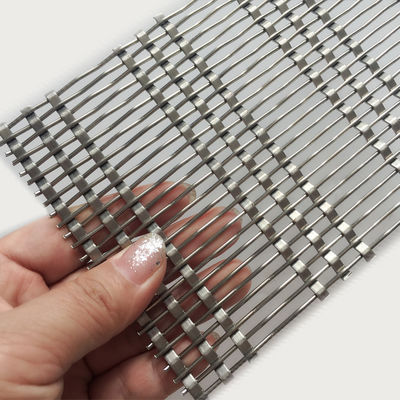 0.8mm 2.0mm Draaddiameter Roestvrij staal Architectonisch gaas Gemakkelijk te installeren