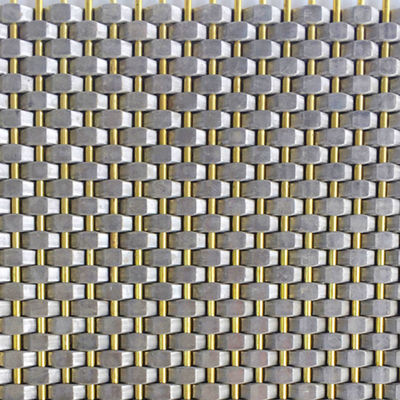 Draaddiameter 0,8 mm 2,0 mm roestvrij staal mesh paneel Plain weefsel voor de muur