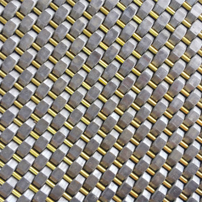 Draaddiameter 0,8 mm 2,0 mm roestvrij staal mesh paneel Plain weefsel voor de muur