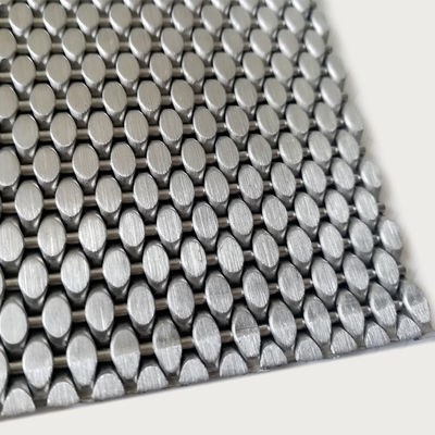 Plain Weave roestvrij staal architectonisch gaas voor gouden decoratie 0,5m 2,0m Breedte