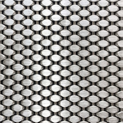 Plain Weave roestvrij staal architectonisch gaas voor gouden decoratie 0,5m 2,0m Breedte