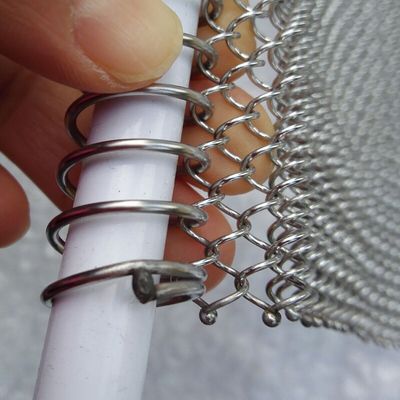0.5-2 mm Dikte Bronzen metalen spoel draperies voor rond raam behandeling gordijn