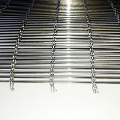 Roestvrij staal architectonisch geweven draadnet gepolijst oppervlak ISO9001 gecertificeerd