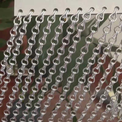 Aluminium keten gordijn vliegscherm Duurzaamheid Geventileerde schermdeuren