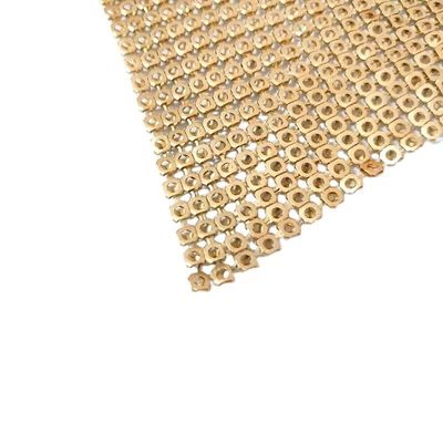 Flexibel Aluminium Metalen Sequin Mesh Metalen Stof Keten Postgordijn Stof
