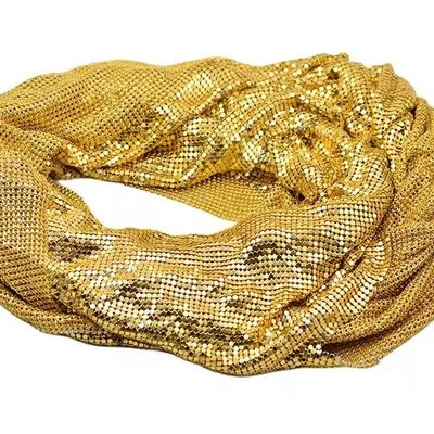 Flexibel Aluminium Metalen Sequin Mesh Metalen Stof Keten Postgordijn Stof