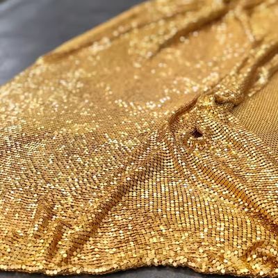 Gordijnen Stof Glanzend Metalen Decoratief Mesh Kleurrijk Zachte Zilver Luxe Aluminium Flexibel Metalen Mesh