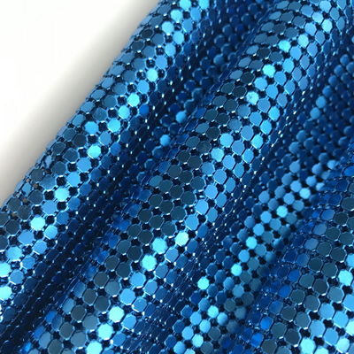Flexibel Aluminium Sequin Mesh Stof Keten Post Stof Voor tafeldoek Keten Post Gordijnen