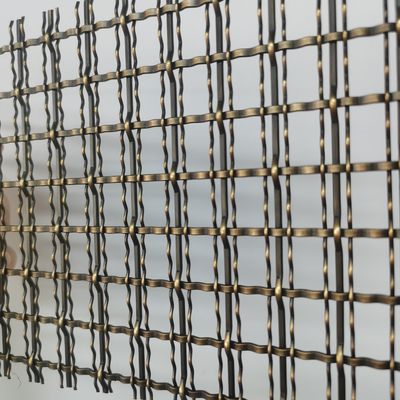 Corrosiebestendig bronzen geweven gaas van roestvrij staal voor kasten