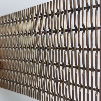 Geanodiseerd Aluminium Woven Wire Fabric Mesh Crimped Woven Wire Mesh For Fence