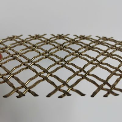 Architectonisch gekrimpt geweven draadnet Metalen draadnet als leuning kan worden gebruikt als binnen- en buitenveiligheid