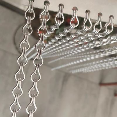 Maatregelen 90x210cm Ketenverbinding Draadnet Gordijn Grootte voor commerciële beveiligingsbelemmeringen