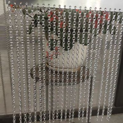 Maatregelen 90x210cm Ketenverbinding Draadnet Gordijn Grootte voor commerciële beveiligingsbelemmeringen