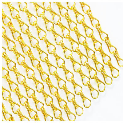 Duurzaam Custom Aluminium Ketting Vliegscherm Met Ventilatie Insecten Vliegscherm Gordijn