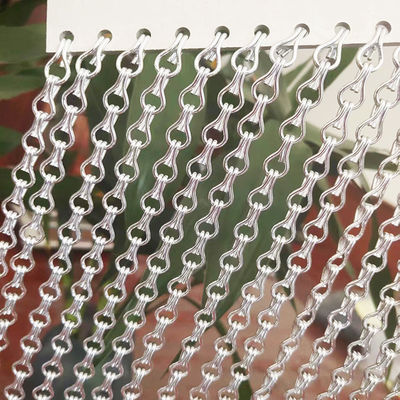 Duurzaam Custom Aluminium Ketting Vliegscherm Met Ventilatie Insecten Vliegscherm Gordijn