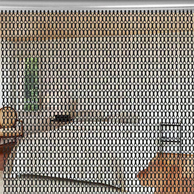 Duurzaam Puur Aluminium Ketting Vliegscherm Deur Vliegscherm Gordijn Ketting Link Gordijnen Vliegscherm