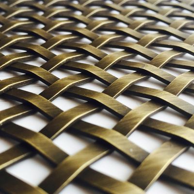 Premium kwaliteit decoratief metalen gaas voor kast deuren Design Biedt superieure luchtcirculatie Slank moderne look