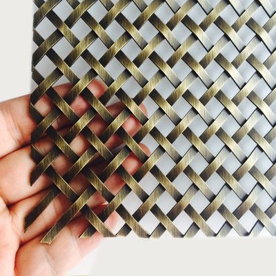 Premium kwaliteit decoratief metalen gaas voor kast deuren Design Biedt superieure luchtcirculatie Slank moderne look