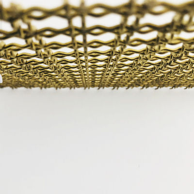 Vierkant gat vorm Eco-vriendelijk 30m zilver roestvrij staal decoratieve draad panelen / draadnet gevels