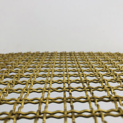 Vierkant gat vorm Eco-vriendelijk 30m zilver roestvrij staal decoratieve draad panelen / draadnet gevels