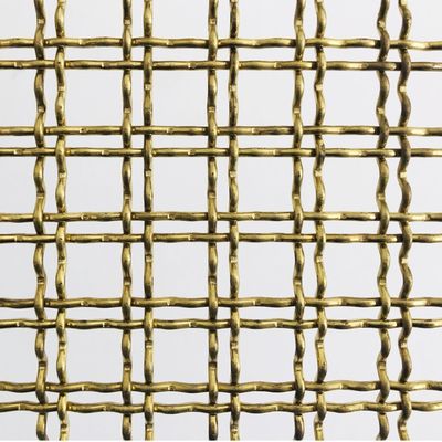 Vierkant gat vorm Eco-vriendelijk 30m zilver roestvrij staal decoratieve draad panelen / draadnet gevels