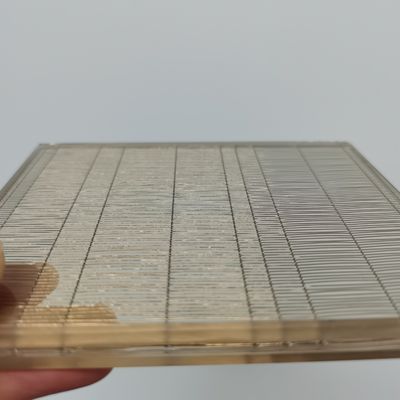 Hoge treksterkte Sterkte decoratief draadnet Gelamineerd glas Brandweerstand A1