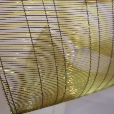 Roestvrijstalen mazen gelamineerd glas Moderne ruimtes Decoratieve afschermingen Wanden Plafond Accenten ISO Custom Cutting