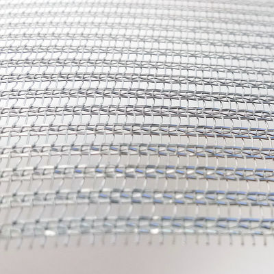 Architectonisch glas gelamineerd roestvrijstalen draadnet geweven voor moderne ruimteverdelers en wandbekleding