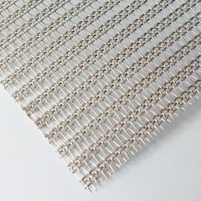 Architectonisch glas gelamineerd roestvrijstalen draadnet geweven voor moderne ruimteverdelers en wandbekleding