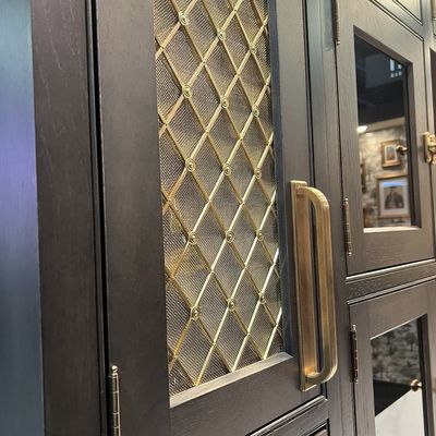 Openingsgebied 49% roestvrij staal Woven Wire Mesh Grill Voor kast decoratie