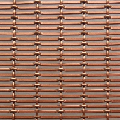 Rode koperkleur Aluminium draadnet Diameter 1,5 mm/2 mm Muurpanelen Voor binnenruimte verdeling