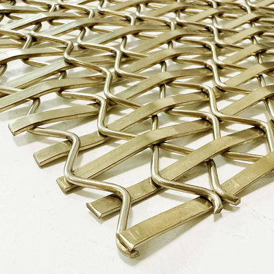 8.75 kg/m2 Decoratieve draadnetroosters met 49% open oppervlakte in roestvrij staal