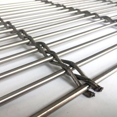 Roestvrij staal metalen gaas gordijn voor gebouw gevel schaduw ventilatie energiebesparing