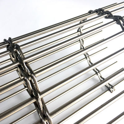 Roestvrij staal metalen gaas gordijn voor gebouw gevel schaduw ventilatie energiebesparing