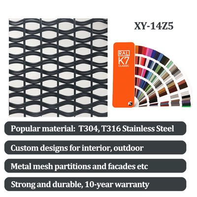 Decoratief geweven draadnet van roestvrij staal Breedte 0,6 m-2,4 m