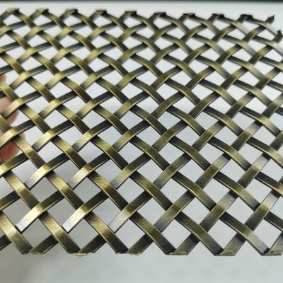 Decoratief geweven draadnet van roestvrij staal Breedte 0,6 m-2,4 m