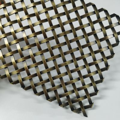 Decoratief geweven draadnet van roestvrij staal Breedte 0,6 m-2,4 m