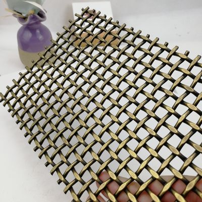 ISO9001 gecertificeerd decoratief geweven gaas Gemakkelijk schoon te maken ontwerp 10 mm platte steek