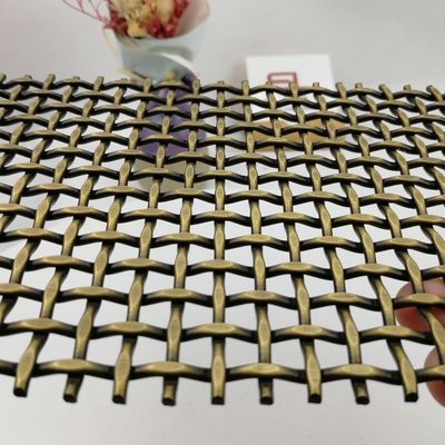 Vlakke Steek 10mm Decoratief Geweven Draadgaas Met Vlakke Diameter Van 1,5×3,5mm En Gewicht Van 8,6 kg/m2