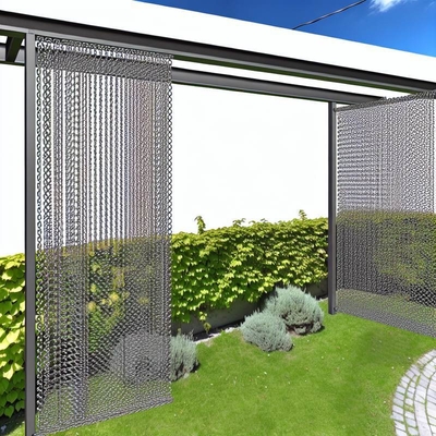 Decoratieve aluminium kettinggaas gordijn voor tuin- en landschapsontwerp