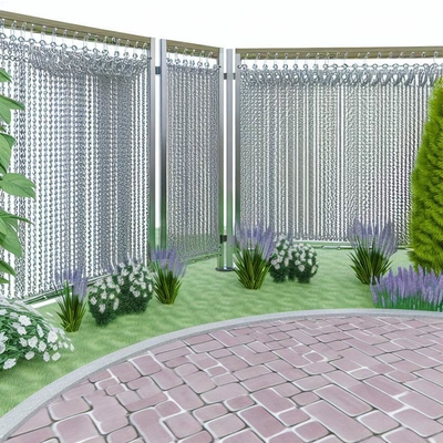 Decoratieve aluminium kettinggaas gordijn voor tuin- en landschapsontwerp