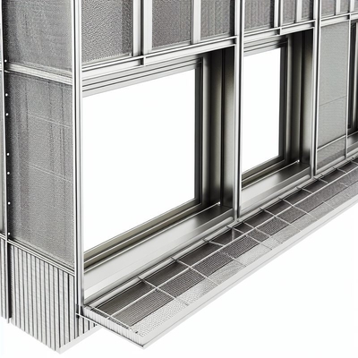12mm architectonisch gordijn van aluminiumlegering voor gebouwgevels