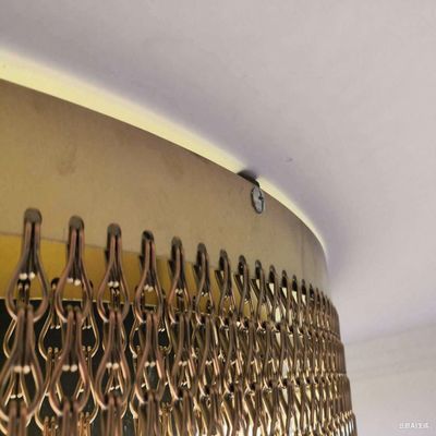 Aluminium keten schakel gordijn met maat en duurzame rails en andere toebehoren