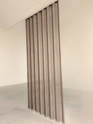 Aluminium keten schakel gordijn met maat en duurzame rails en andere toebehoren