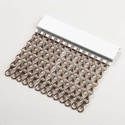 De decoratieve Natuurlijke Kleur van Chainmail Ring Mesh Curtain Screen Building Facades