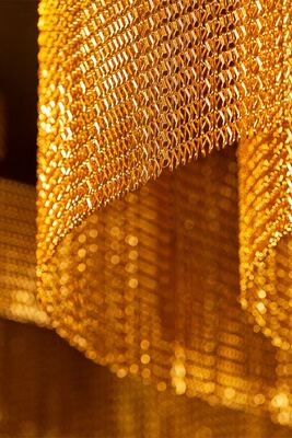 12x24 mm ketenformaat Aluminium keten schakel gordijn met 60% open gebied en 1,2 mm draaddiameter voor insectenbescherming